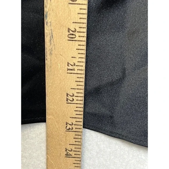 Zara Black Satin Halter Top Draped Cowl Neck Backless Party Blouse Medium - Picture 8 of 14